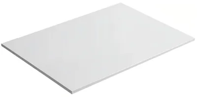 Produktbild von CERANO - Waschtischplatte aus Verbundmarmor Elanys - weiß, matt - 60x46x1,2 cm