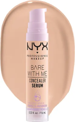 Produktbild von NYX Professional Makeup Bare With Me Concealer Serum, Beige, Vanilla, Universalhülle, Creme, Frauen, Antiaugenringe, Anti-Rötung, Feuchtigkeitsspendend
