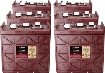 Produktbild von 6x Traktionsbatterie Trojan J250P 6V 250Ah Deep Cycle DT-Anschluss