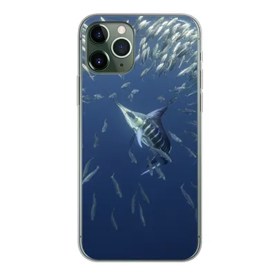 Produktbild von MuchoWow® Handyhülle Schutzhülle Hülle für iPhone 11 Pro Wasser - Sardinen - Tiere Silikon Softcase Handy Hülle - Handy