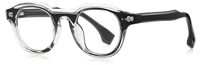 Obrázek produktu pro Techsuit - Anti-Blue Light Glasses Reflex PC LS088 brýle proti modrému světlu dámské kulaté - černý gradient