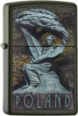 Obrázek produktu pro Zapalovač Zippo Lazienki Park, benzín, zelený