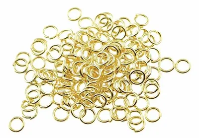 Produktbild von Vintageparts Feine Biegeringe Goldfarben 3 mm 200 Stück
