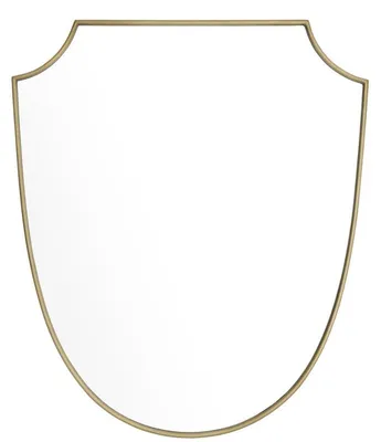 Produktbild von Casa Padrino Luxus Spiegel Messing 61 x H. 72 cm - Designer Wandspiegel