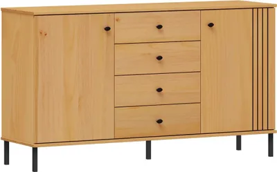 Produktbild von Sideboard 140cm Kiefer massiv eichefarbig WILLOW-69
