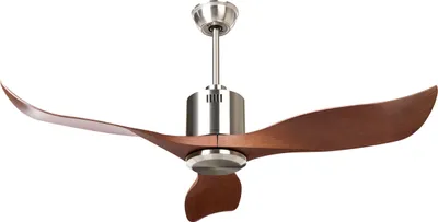 Produktbild von BELIANI Deckenventilator Braun Kunststoff mit Fernbedienung Modernes Design Skandinavischer Stil Wohnzimmer