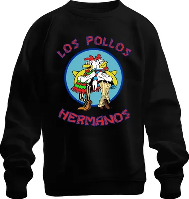 Produktbild von LOS POLLOS HERMANOS Fast Food Kultserie Serienfan Kult Fanart Uni Sweatshirt Pullover, Schwarz, XXL