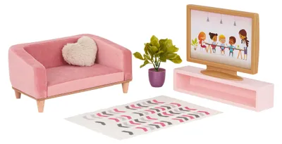 Produktbild von Our Generation Lovely Wohnzimmerset, Puppenhausmöbel für 46 cm