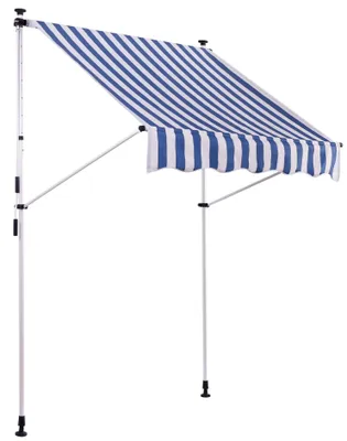 Immagine prodotto di CLP Tenda a morsetto Westerly, bianco/blu 350x120 cm