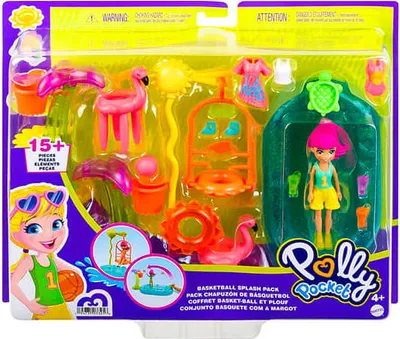 Produktbild von Mattel HDW 62  Polly Pocket Basketball Splash Pack