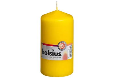 Image de BOLSIUS Bougie ronde 13x6,8cm jaune