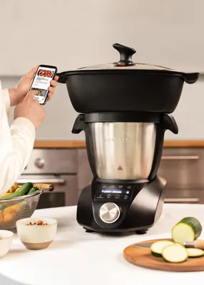 Produktbild von CHEFBOT COMPACT CONNECT - Intelligenter multifunktionaler Küchenroboter mit Dampfkorb