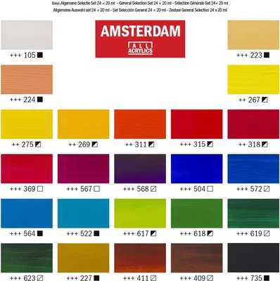 Immagine prodotto di ROYAL TALENS Vernice acrilica AMSTERDAM Introset III, 24 x 20 ml