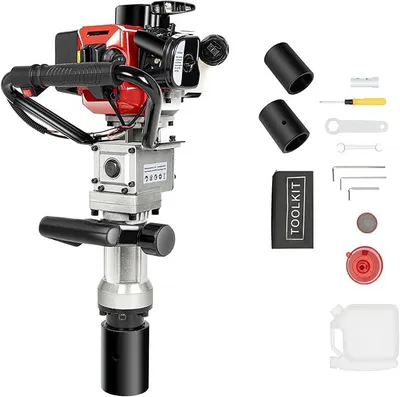 Produktbild von 2200 U/min Garten Farm Zaun Hammer, T Post Driver, Benzin Powered Pile Driver Kit, 2-Takt Gas Power T Pfostenramme, Handramme, Zaunpfahl Ramme, Pfahlramme, Pfahlstanzmaschine