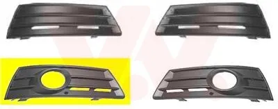 Produktbild von VAN WEZEL Lüftungsgitter Grill Stoßfänger für VW Passat CC (357) mit Loch/Löchern für Nebellampen