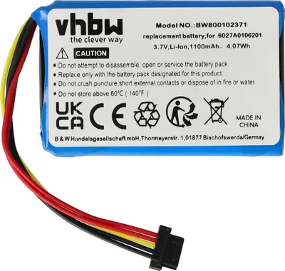 Produktbild von vhbw Akku kompatibel mit TomTom 4FL50, 4PL60 GPS Navigation Navi (1100 mAh, 3,7 V, Li-Ion)