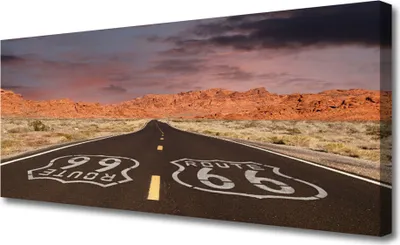 Produktbild von Tulup Leinwand-Bilder 125x50 Wandbild Canvas Kunstdruck Straße Landschaft