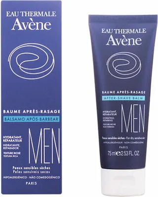 Produktbild von Avene 3282779003889, After-Shave-Balsam, trockene Haut, Empflindliche Haut, 75 ml, Anti-Reizung, Reinigend, Feuchtigkeitsspendend, Reparatur, Weichmachend, Beruhigend, AVENE THERMAL SPRING WATER (AVENE AQUA). CARTHAMUS TINCTORIUS (SAFFLOWER) SEED OIL (CARTHAMUS..., 1 Stück(e)