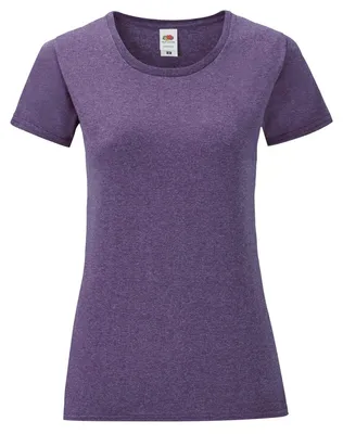 Produktbild von Fruit of the Loom Ladies Iconic 150 T-Shirt Farbe: violett meliert Größe: M