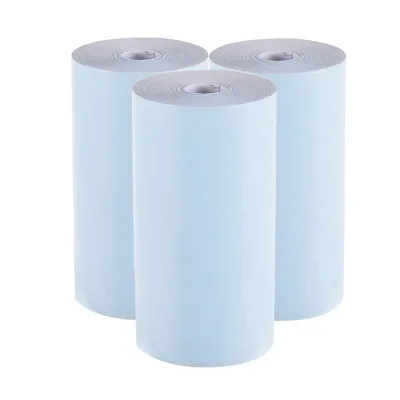 Obrázek produktu pro Aibecy barevný termopapír v roli, 57 x 30 mm, fotopapír pro termotiskárnu PeriPage A6 pro mini fototiskárny PAPERANG P1/P2, 3 role
