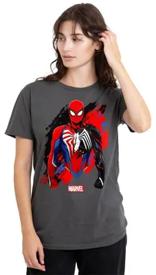 Produktbild von Marvel Spiderman Symbiote Damen T-Shirt, Anthrazit, S