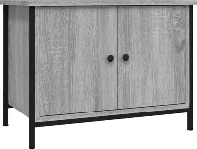 Produktbild von vidaXL TV-Schrank mit Türen Grau Sonoma 60x35x45 cm Holzwerkstoff