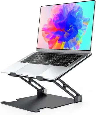 Produktbild von Famanu Laptopständer aus Aluminium - verstellbar, faltbar und kompatibel mit Laptops von 10-16 Zoll