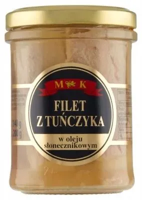 Zdjęcie produktu dla Filet z tuńczyka w oleju słonecznikowym MK 0,2 kg