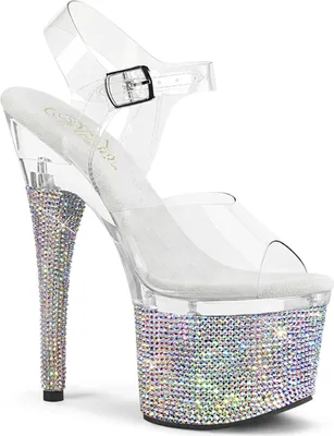 Produktbild von ESTEEM-708DM Damen Sandale von Pleaser, Transparent  , EU 39, US 9