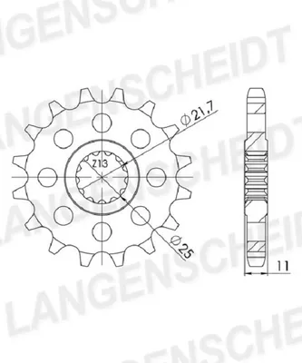 Produktbild von Ritzel Supersprox 530 - 17Z CST-580:17|feinverzahnt 21,6/25,0