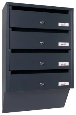 Produktbild von Profirst Briefkastenanlage Maildrop 4 anthrazit