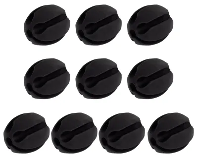 Produktbild von 10 Stück Angelrutenclips, kompakt, tragbar, rutschfest, multifunktionales Set, Kugelhaken, Angelrutenhalter