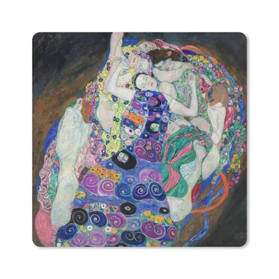 Produktbild von MuchoWow® Mauspad Mousepad Die Jungfrauen - Gemälde von Gustav Klimt 30x30 cm - Mousepads - Maus Mat - Pad - Mausunterlage - Gaming