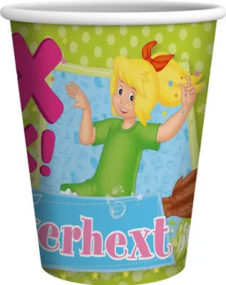 Produktbild von Bibi Blocksberg Becher 250 ml 10er-Pack Pappbecher Partydeko für Motto-Party