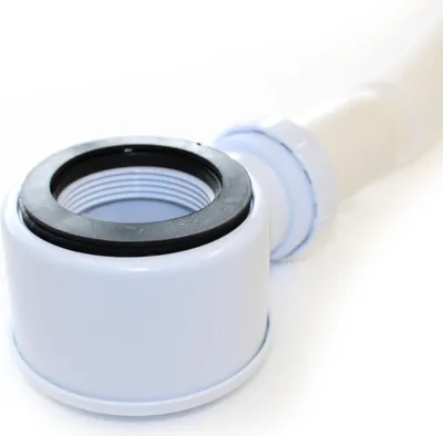 Produktbild von Flach-Ablauf mit Siphon für Badewanne weiß