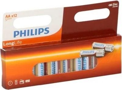 Obrázok produktu pre Philips LongLife R6L12W/10, Batéria na jedno použitie, AA, Chlorid zinočnatý, 1,5 V, 12 kusov, 3 rok / roky