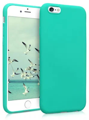 Produktbild von kwmobile Handyhülle für Apple iPhone 6 / 6S Hülle - TPU Case - Kabelloses Laden - Schutzhülle Cover in Neon Türkis