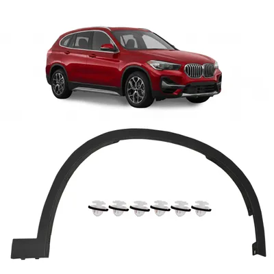 Produktbild von HERSTMOTO Kotflügelverbreiterung Radlaufleiste Rechts OEM 51777332338, passend für BMW X1 F48 2015-2022, vorne, ABS-Kunststoff