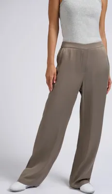 Produktbild von YAYA Satin leg trousers with elastic waist * * 38