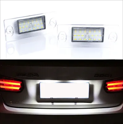 Produktbild von 2x 18 LED PREMIUM Kennzeichenbeleuchtung Kennzeichen für Audi A3 8L / A4 B5 8D