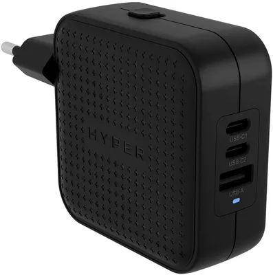 Image de HYPER HJ1003BKWWGL chargeur d'appareils mobiles Ordinateur portable, Smartphone, Tablette Noir Secteur Charge rapide Intérieure