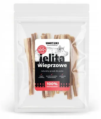 Zdjęcie produktu dla Przysmak dla psa UNISZKI Jelita wieprzowe 100g