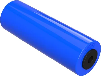 Produktbild von Polyurethan Seitenrolle Sliprolle Kielrolle PolyurethanSUPROD, 248 mm, blau