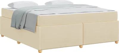 Immagine prodotto di Struttura del letto con materasso Crema 180 x 200 cm Tessuto