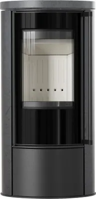 Produktbild von KRATKI ERIK Ø150 5,5 kW Keramikofen GRAFITE SATIN mit Keramikdeckel