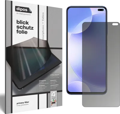 Produktbild von Blickschutzfolie für POCO X2 matt Schutzfolie Folie Display Schutz dipos