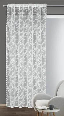 Produktbild von Seitenschal "Babette" weiß - Größe (HxB): 245x100cm weiß