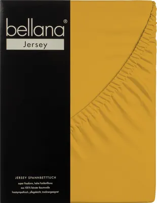 Produktbild von Bellana Jersey Spannbetttuch 180-200 x 200 cm gold 120g/m², 100% Baumwolle