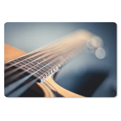 Produktbild von MuchoWow® Mauspad Mousepad Nahaufnahme der Saiten einer akustischen Gitarre 27x18 cm - Mousepads - Maus Mat - Pad - Mausunterlage - Büroartikel - Desk Matten