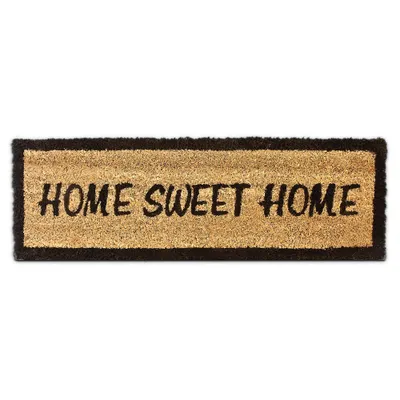 Produktbild von relaxdays Kokosová rohož HOME SWEET HOME hnědá 25,0 x 75,0 cm